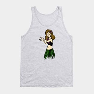 Dancing Hula Girl: Happy Hawaii Tank Top